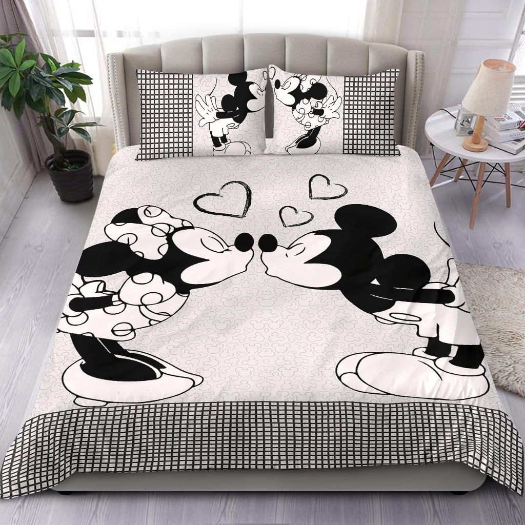 MM Bedding Set DN MM And Minnie Kissing Duvet Covers