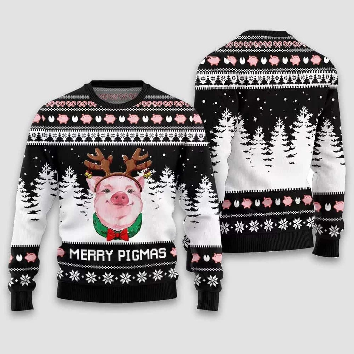Merry Pigmas Ugly Christmas Sweater