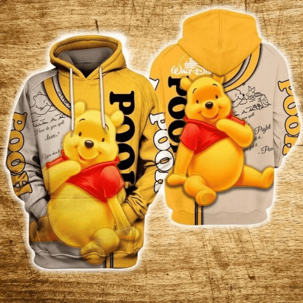 Lovely Winnie The Pooh World 107 Cartoon Graphic Outfits Aop Hoodie 329