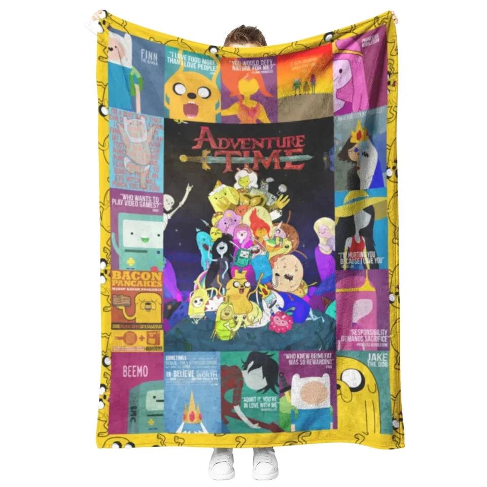 Adventure Time Fleece Sherpa Blanket