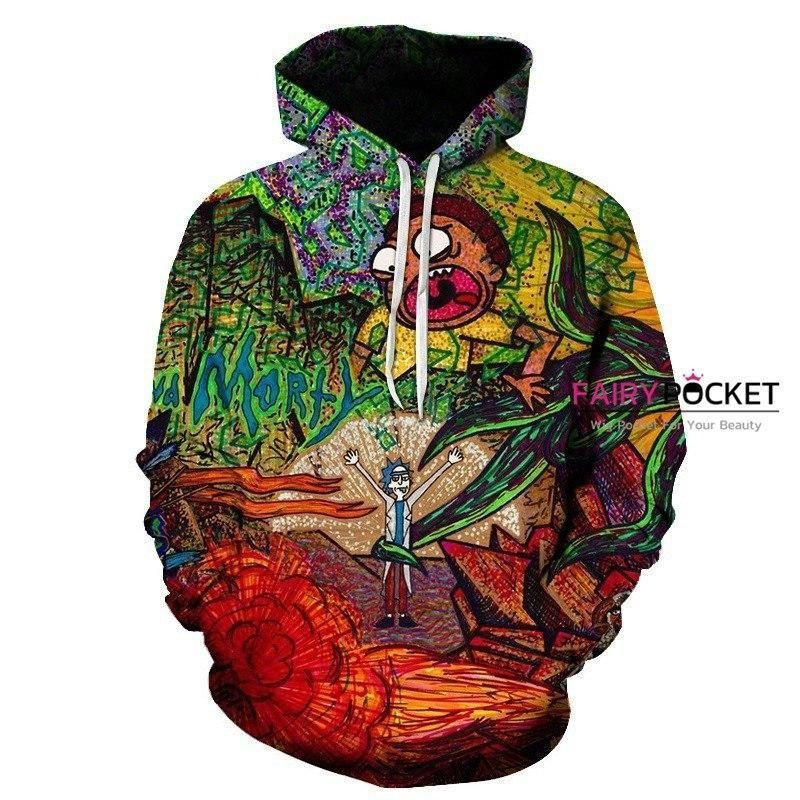 Rick and Morty 3D All Over Print Hoodie & Zip Hoodie