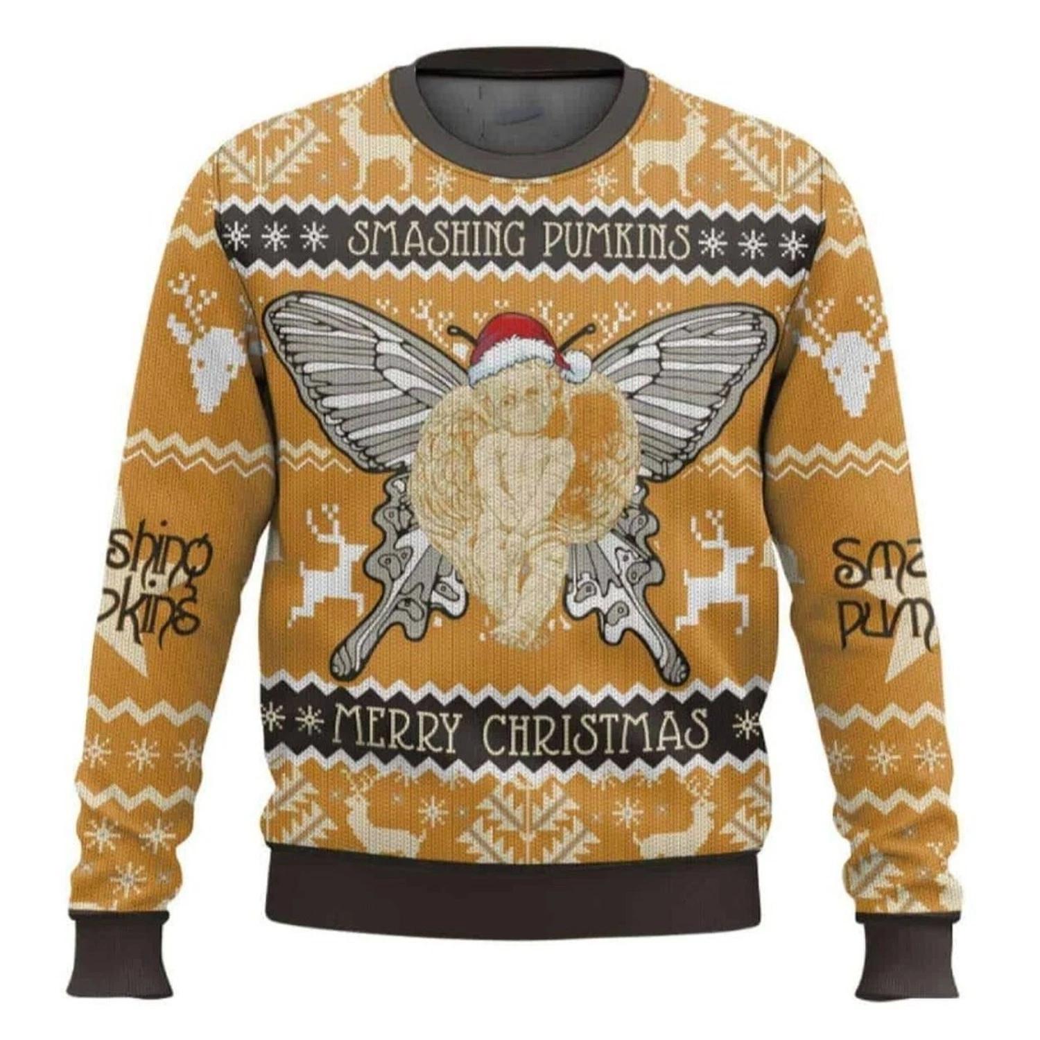 Merry Xmas Smashing Pumpkins Ugly Christmas Sweater