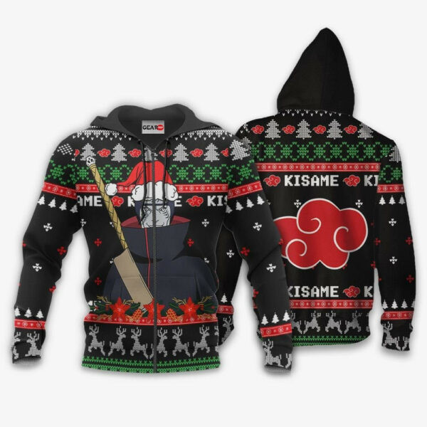 Akatsuki Kisame Christmas Naruto Anime 1k431 Cartoon Graphic Outfits Aop 3d Hoodie, Zip Hoodie 1734