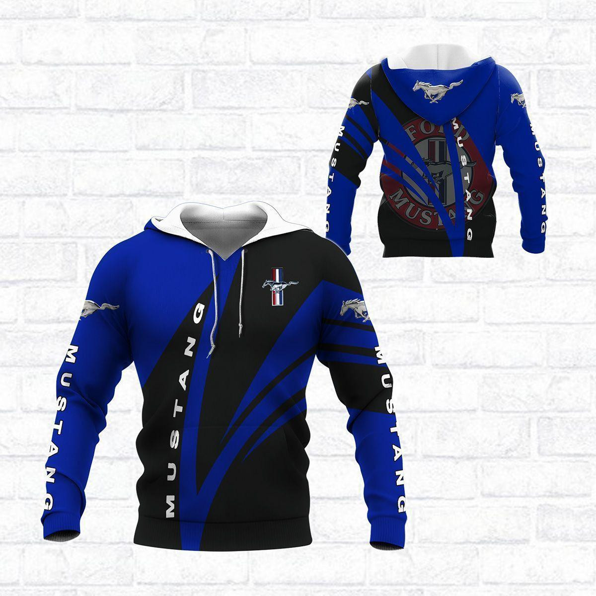 Ford Mustang Shirt 934, 3d Hoodie Zip Hoodie