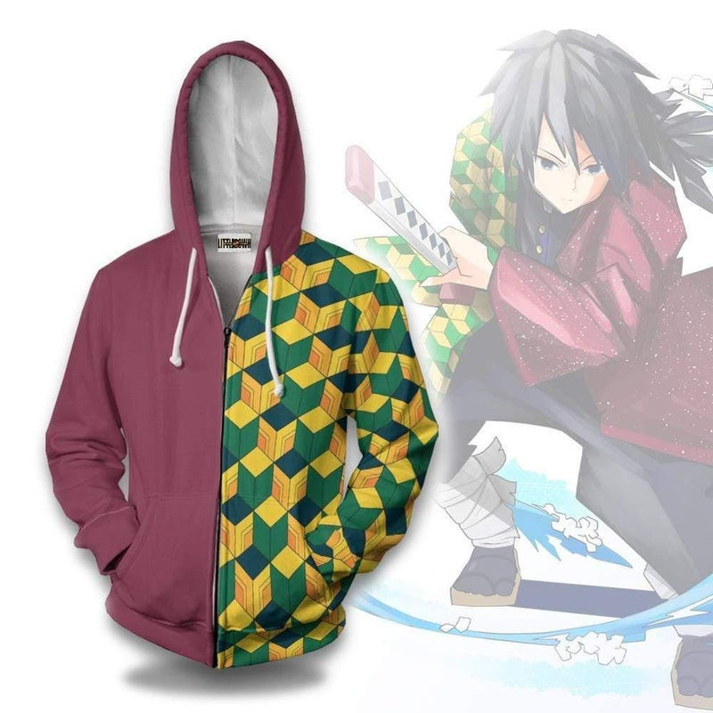 Giyuu Tomioka Pattern 3D All Over Print Hoodie & Zip Hoodie