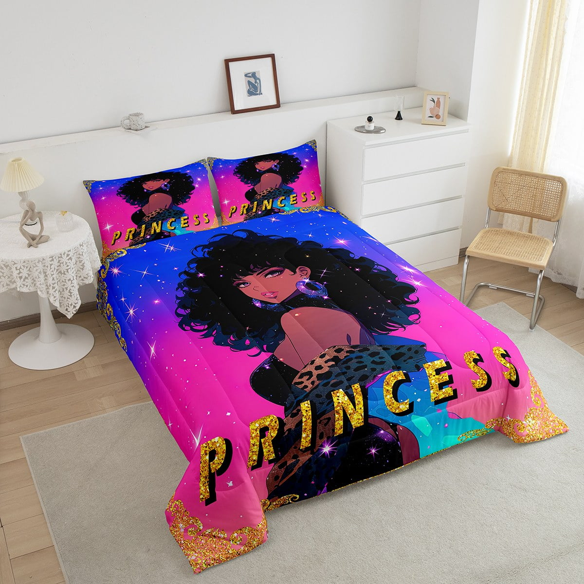 Africa Americans Bedding Set Africa Americans Princess Graphic Duvet Covers