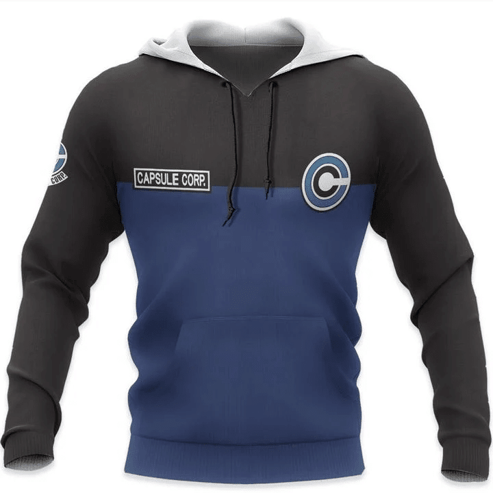 Dragon Ball Capsule Corp 3d Hoodie Zip Hoodie