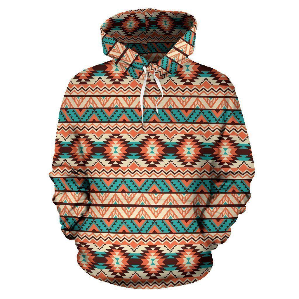 Navajo Western Style Print Pattern 3D All Over Print Hoodie & Zip Hoodie