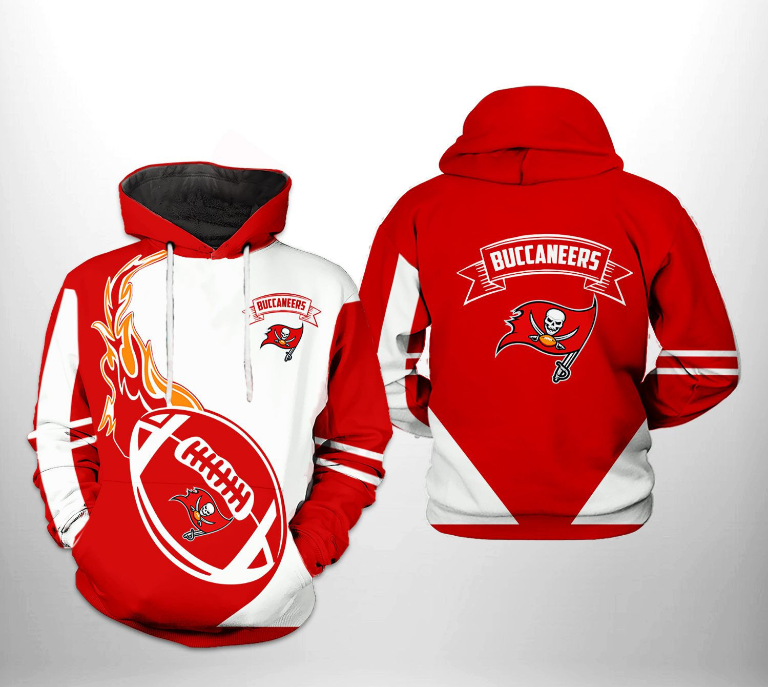 Tampa Bay Buccaneers Classic 3D All Over Print Hoodie & Zip Hoodie