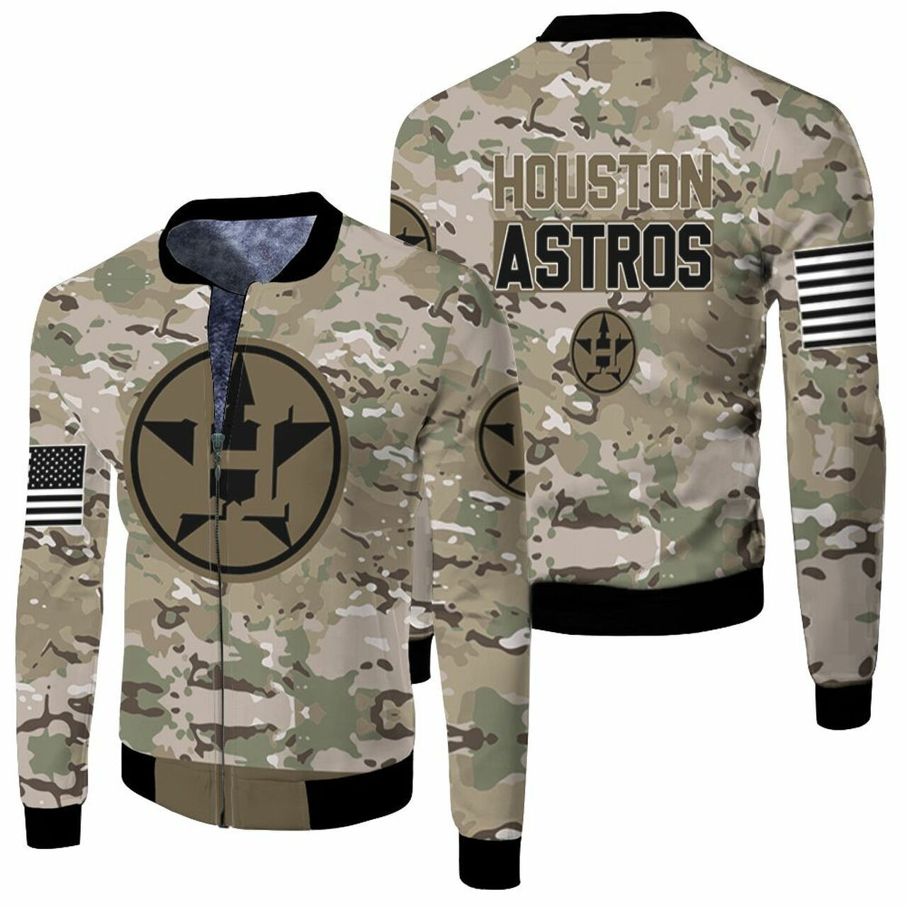 Houston Astros Camo Bomber Jacket