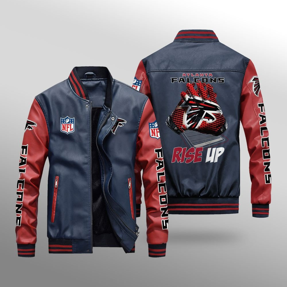 Atlanta Falcons Leather Bomber Jacket BG18