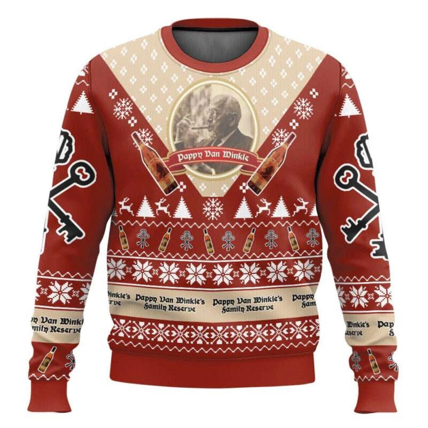 Pappy Van Winkles Ugly Christmas Sweater