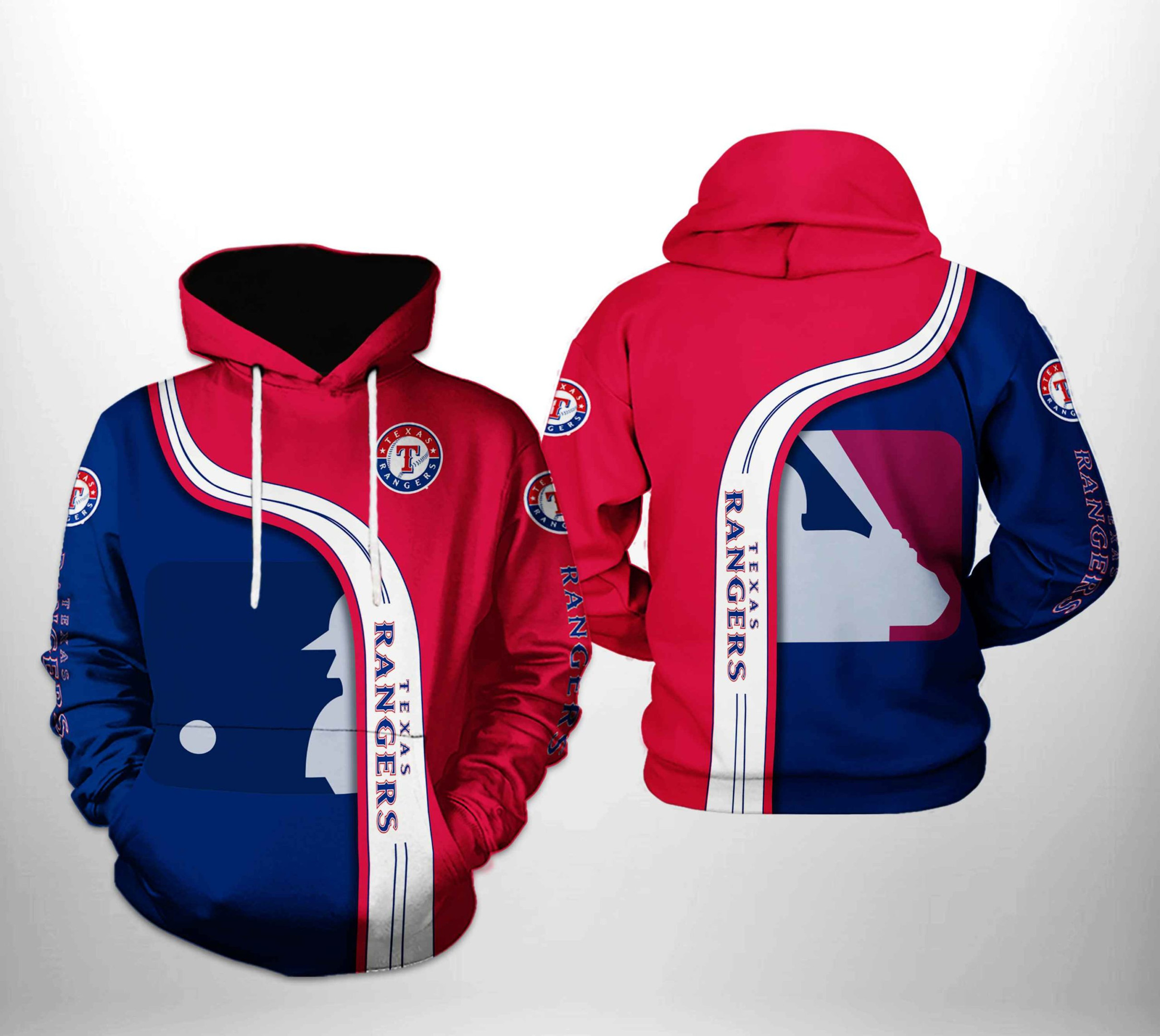 Texas Rangers MLB Team 3D All Over Print Hoodie & Zip Hoodie