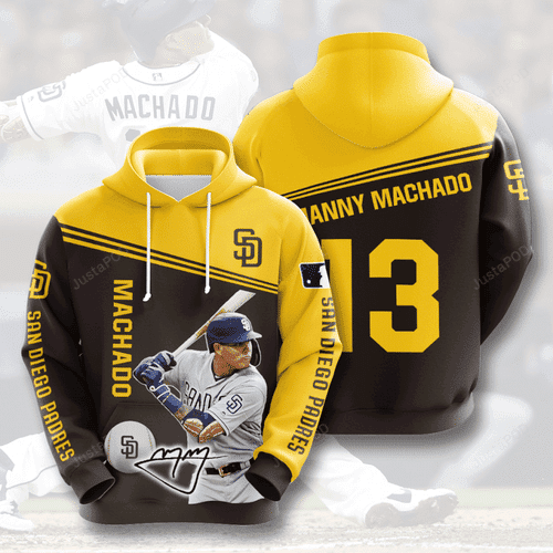 SAN DIEGO PADRES Manny Machado 3D All Over Print Hoodie & Zip Hoodie