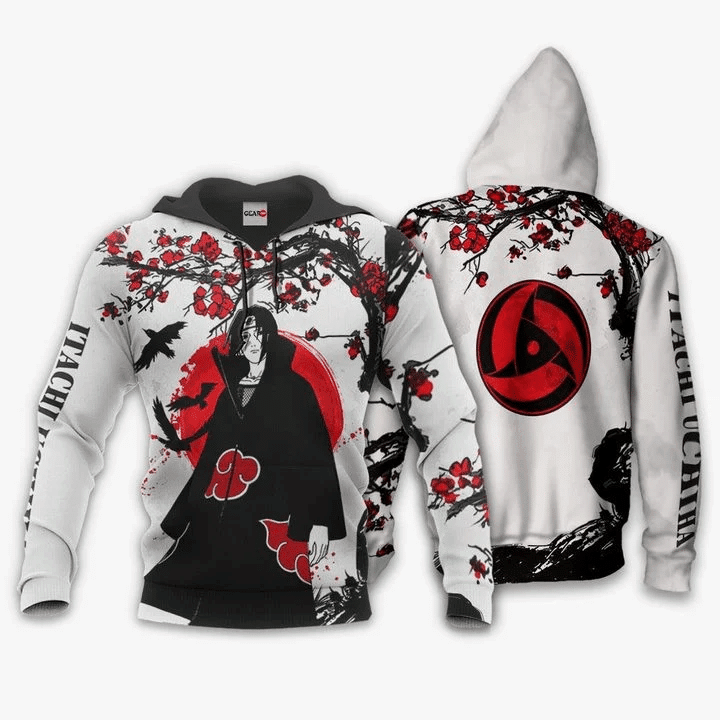 Uchiha Itachi Naruto 2 3d Hoodie Zip Hoodie