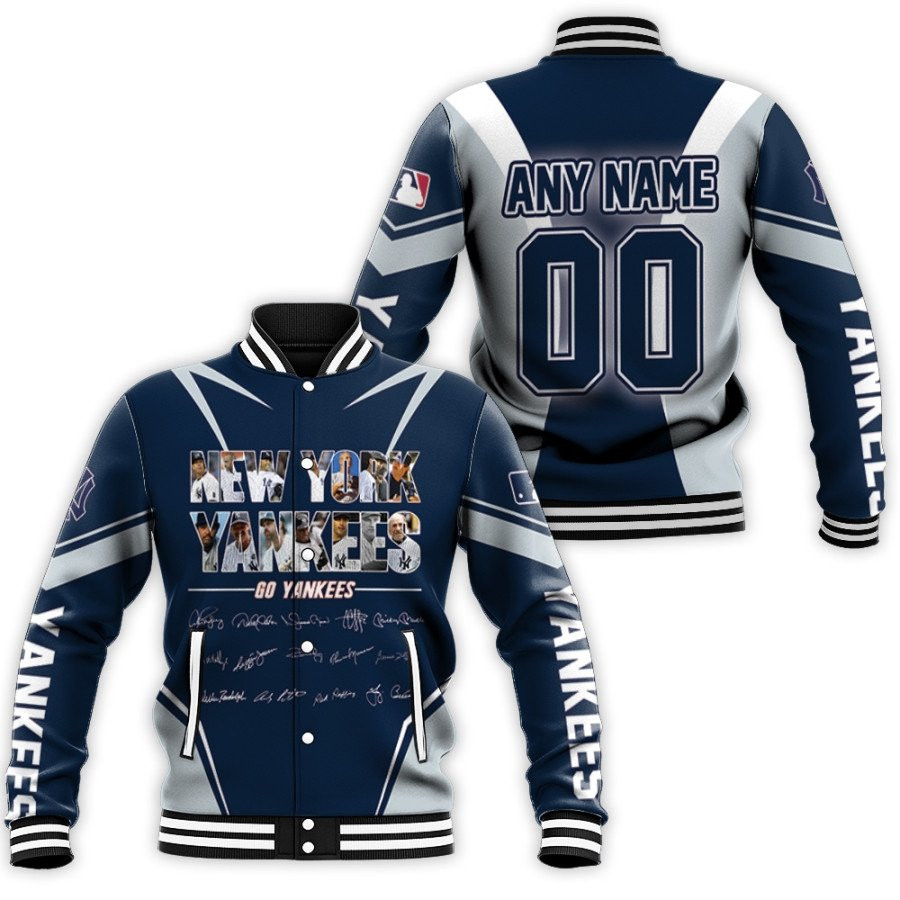 New York Yankees Custom Name Number Baseball Jacket V7