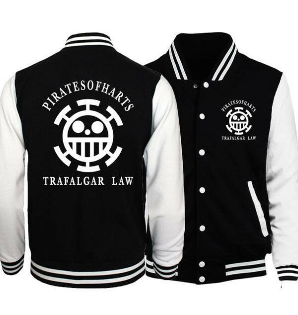 Pirates Of Harts Trafalgar Law One Piece Anime 1k653 Gift Lover Baseball Jacket 420