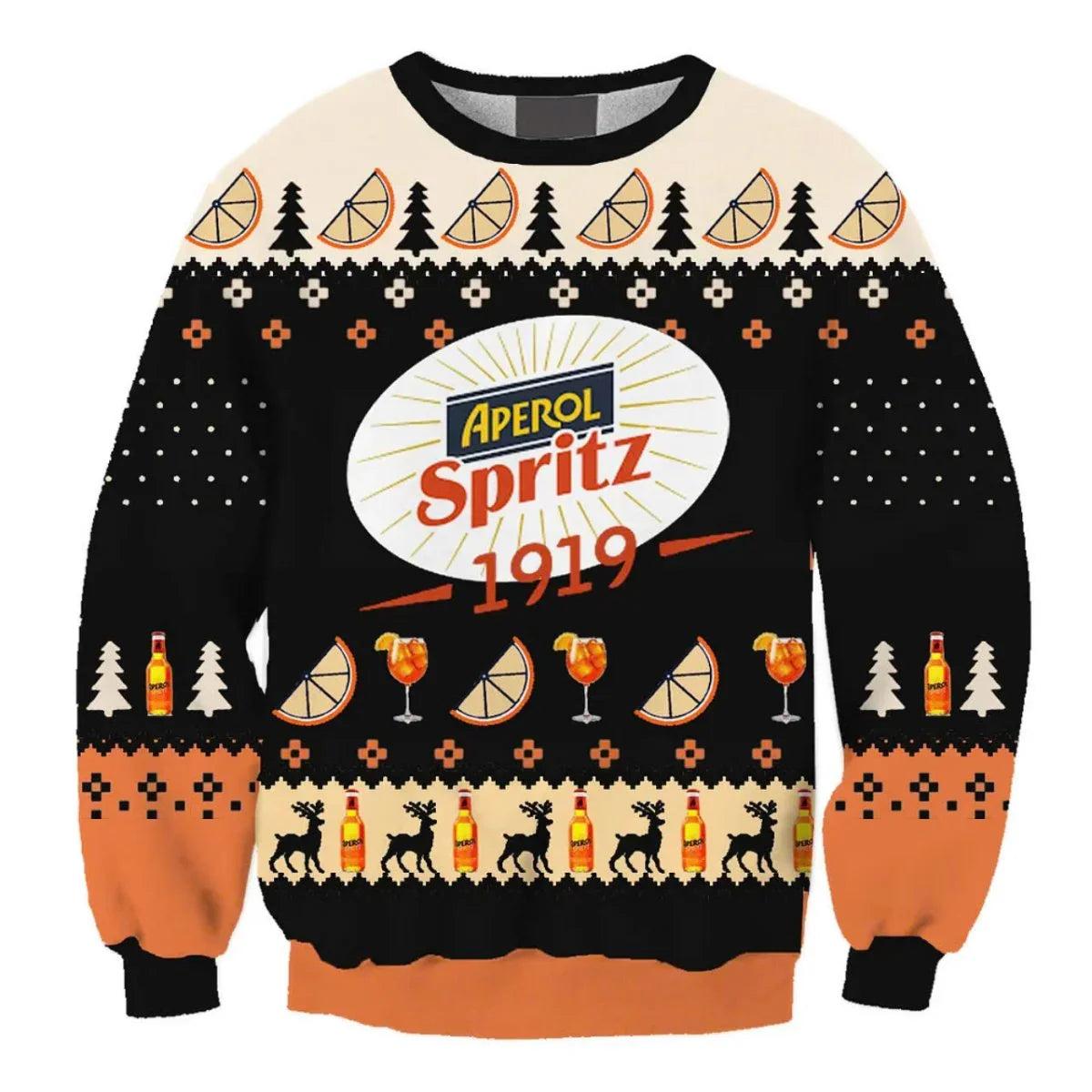 Aperol Spritz Ugly Christmas Sweater