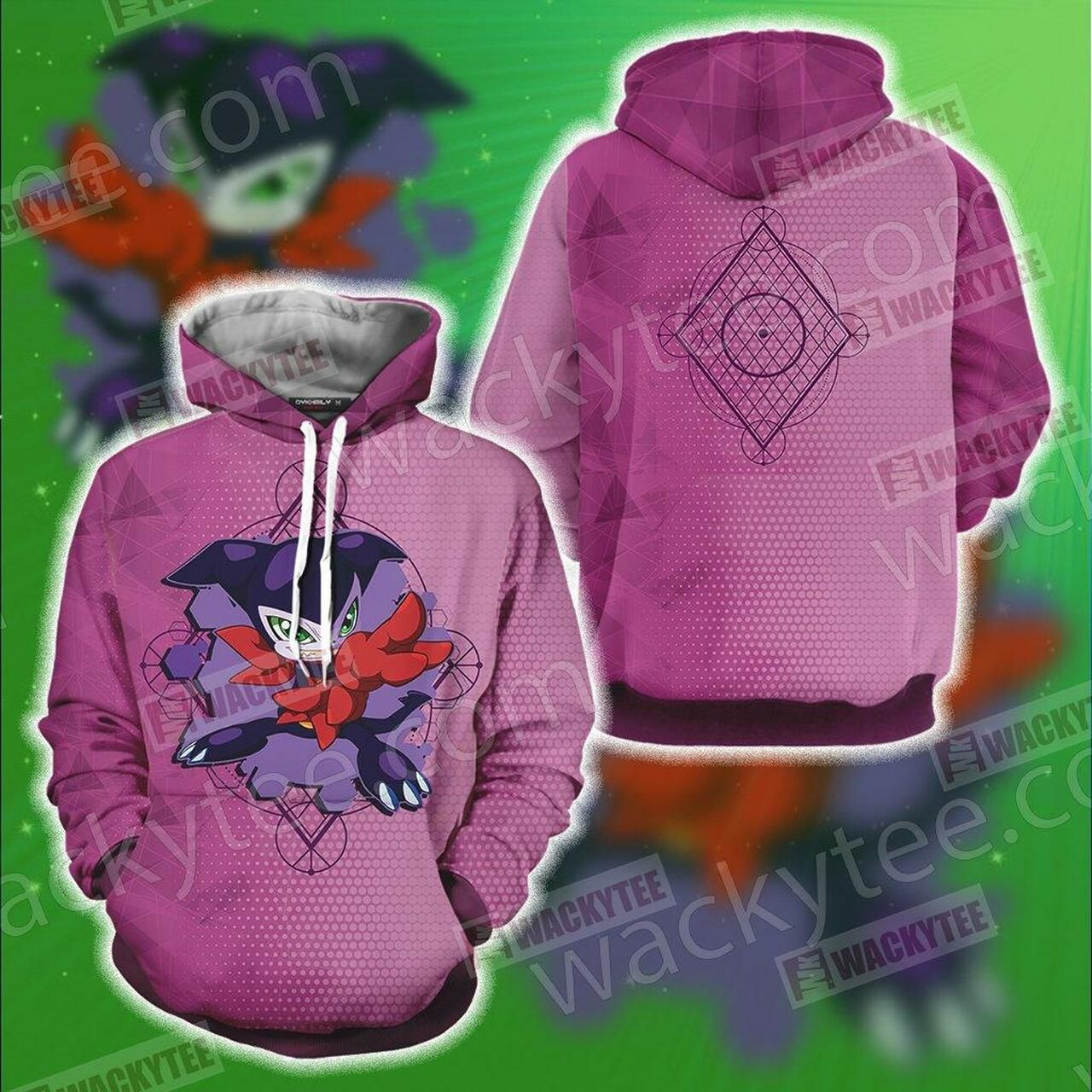 Digimon Impmon Chibi Unisex 3D All Over Print Hoodie & Zip Hoodie