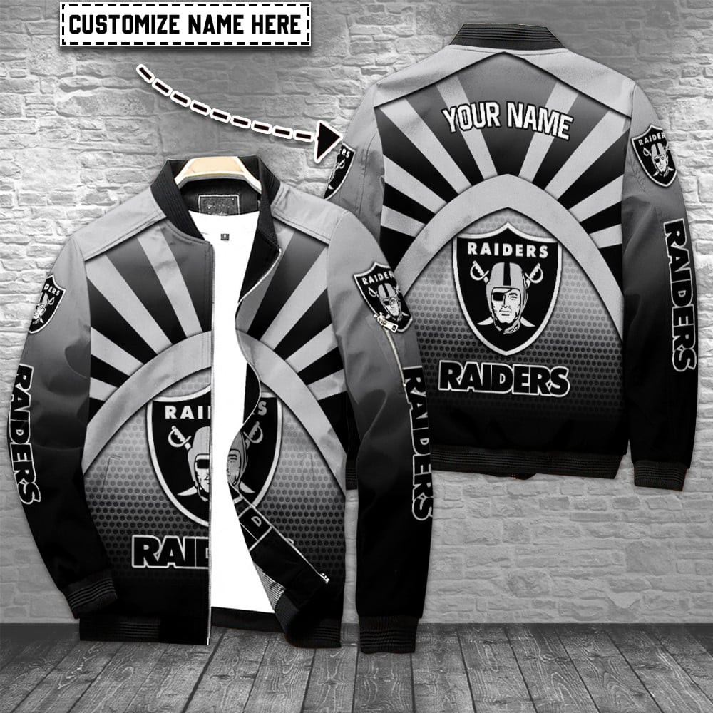 Las Vegas Raiders Personalized Bomber Jacket BG789