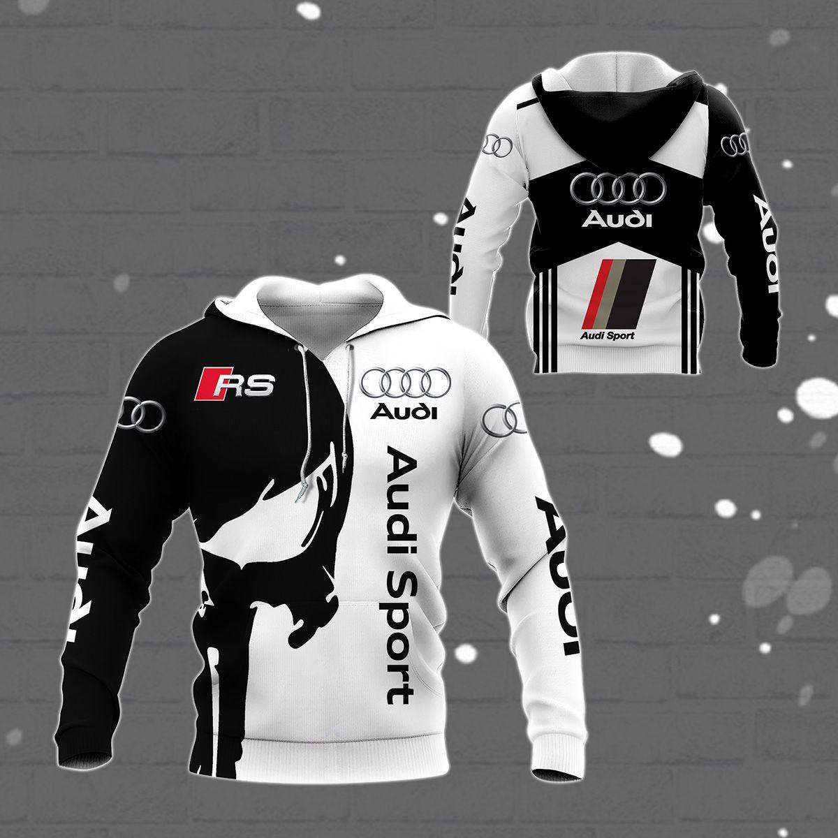 Skull Audi Sport Luxury Car 8k313 3d Zip Hoodie Hoodie Ii0