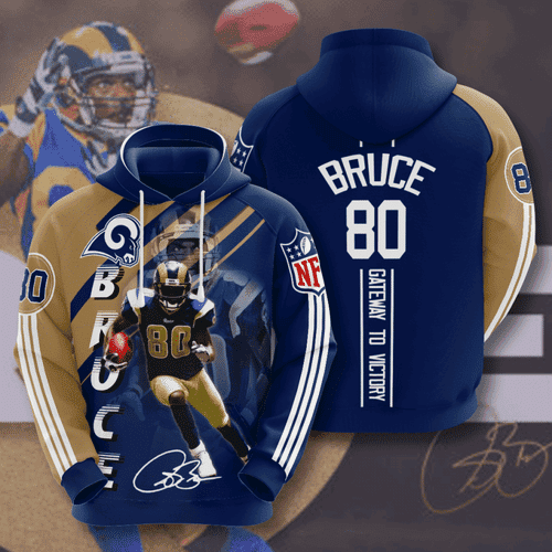 Los Angeles Rams Isaac Bruce 3D All Over Print Hoodie & Zip Hoodie