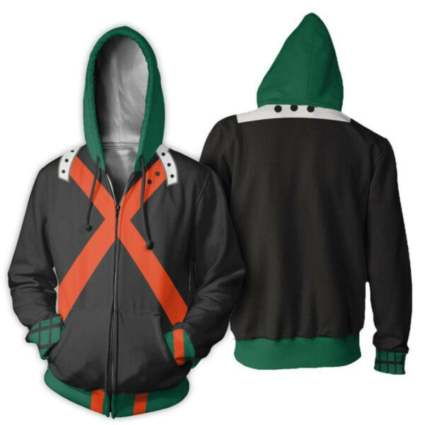 Katsuki Bakugou Shirt Costume My Hero Academia Anime 2k896 Cartoon 3d Hoodie Zip Hoodie 1636