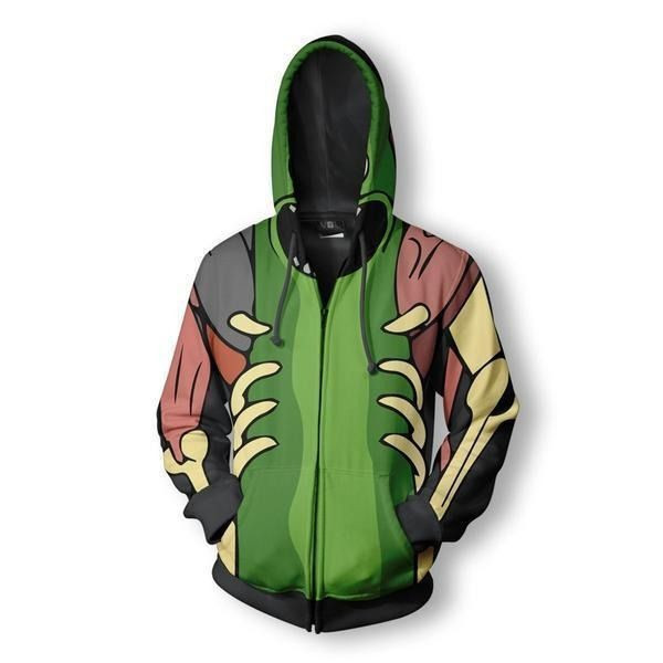 Pickle Rick And Morty Over Print 3d Hoodie Zip Hoodie 14