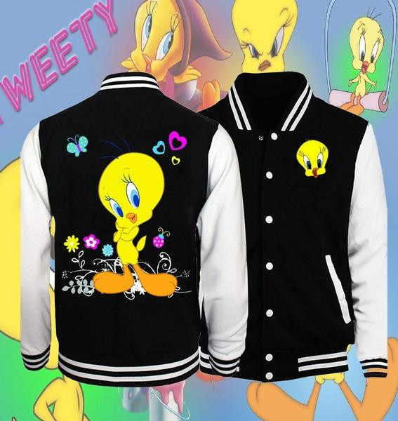Cute Tweety Looney Tunes Baseball Jacket