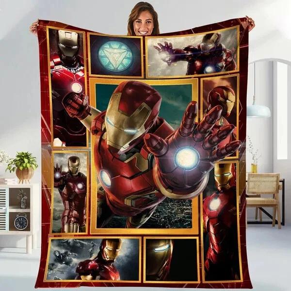 Iron Man Fleece Sherpa Blanket