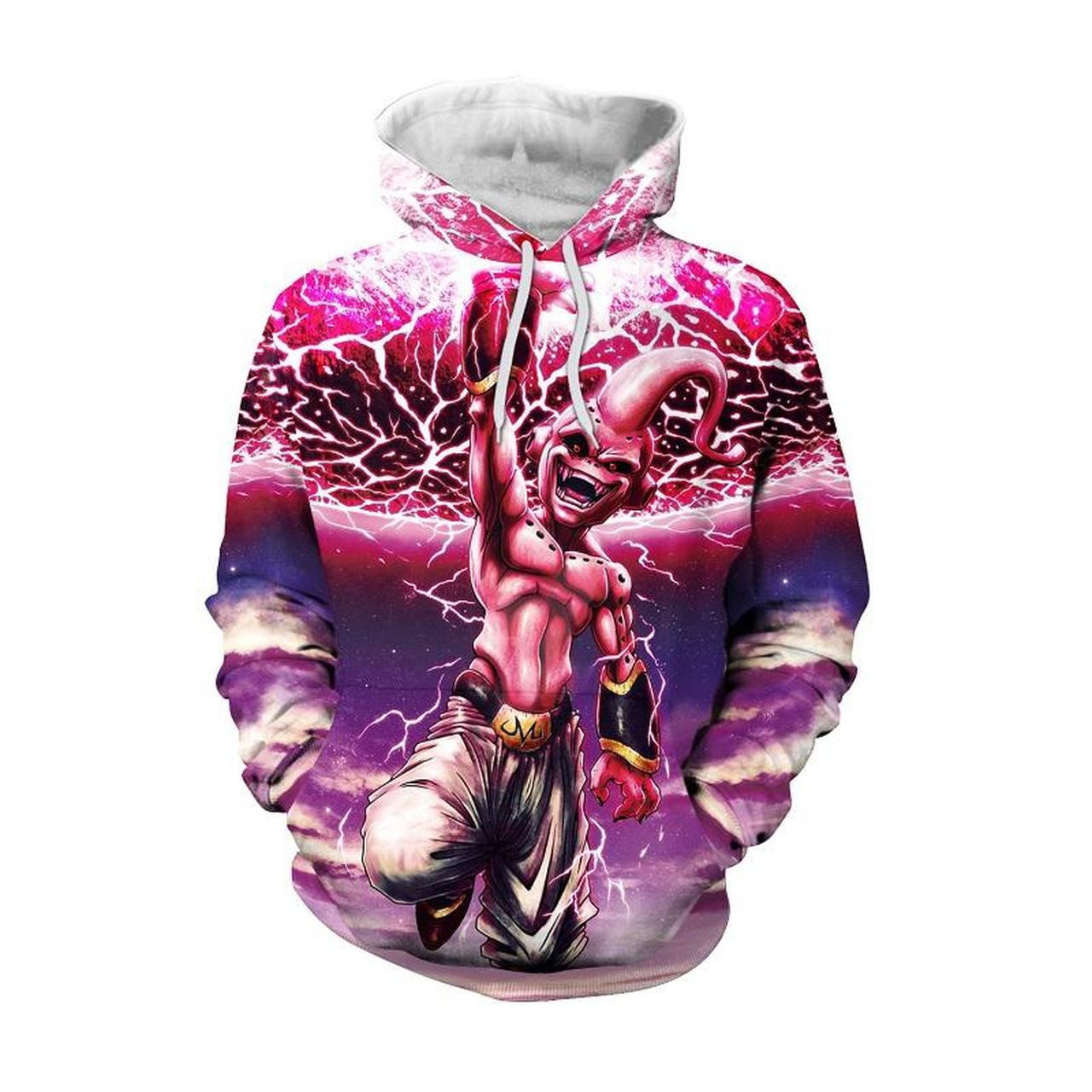 Anime Dragon Ball Z Majin Buu 3D All Over Print Hoodie & Zip Hoodie
