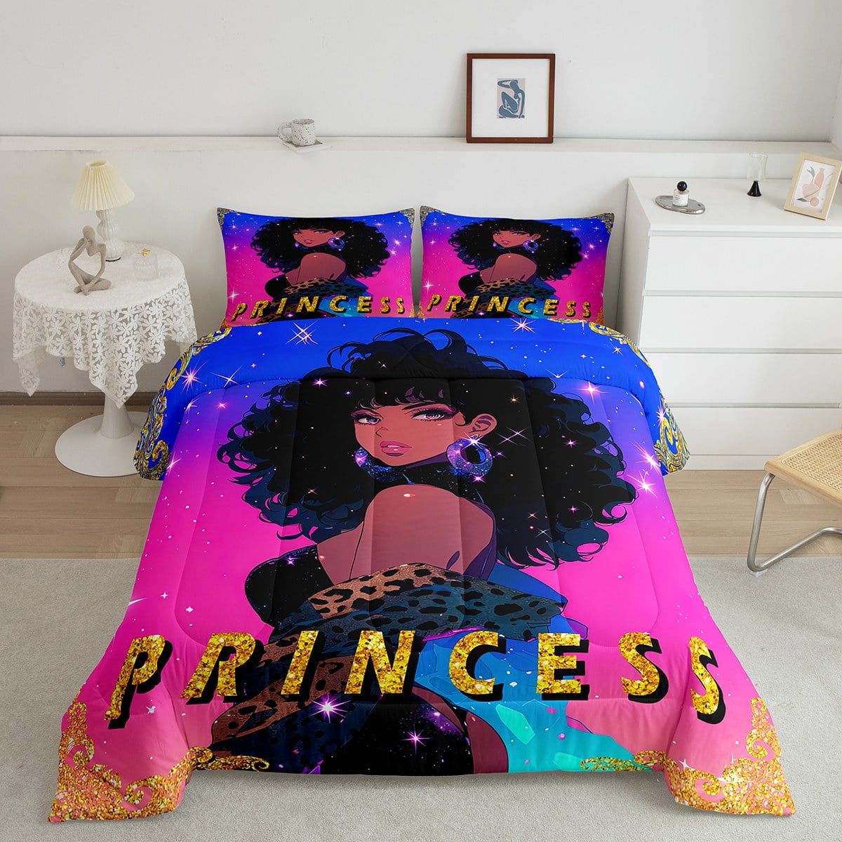 Africa Americans Bedding Set Africa Americans Princess Graphic Duvet Covers