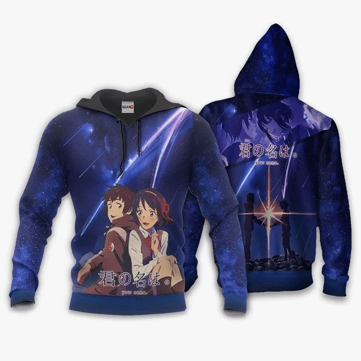 Tachibana Taki And Miyamizu Mitsuha Your Name Kimi No Na Wa 1  3d Hoodie Zip Hoodie