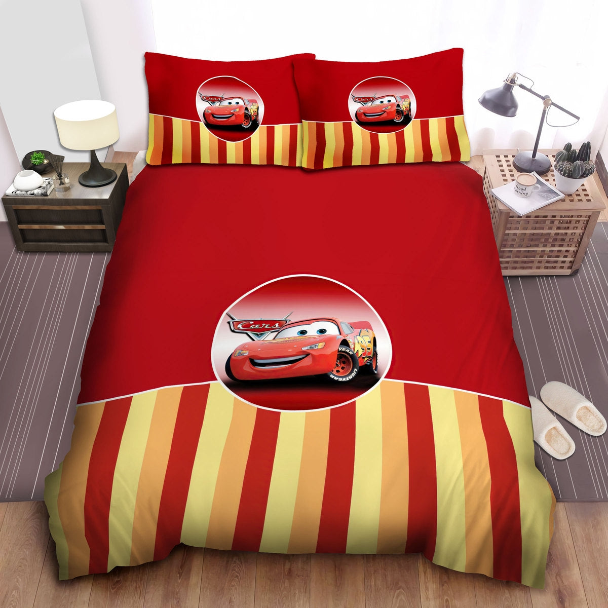 Cars Bedding Set DN Cars Lightning Mcqueen Pattern Duvet Covers