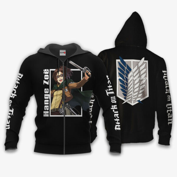 Hange Zoe Attack On Titan Anime 3k347 Cartoon 3d Hoodie Zip Hoodie 605