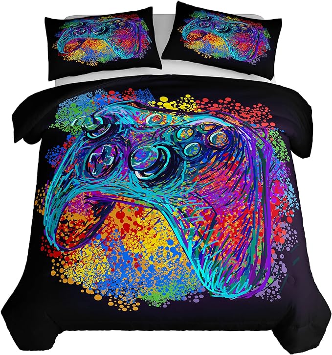 Game Bedding Set Game Handle Controller Painting Duvet Covers
