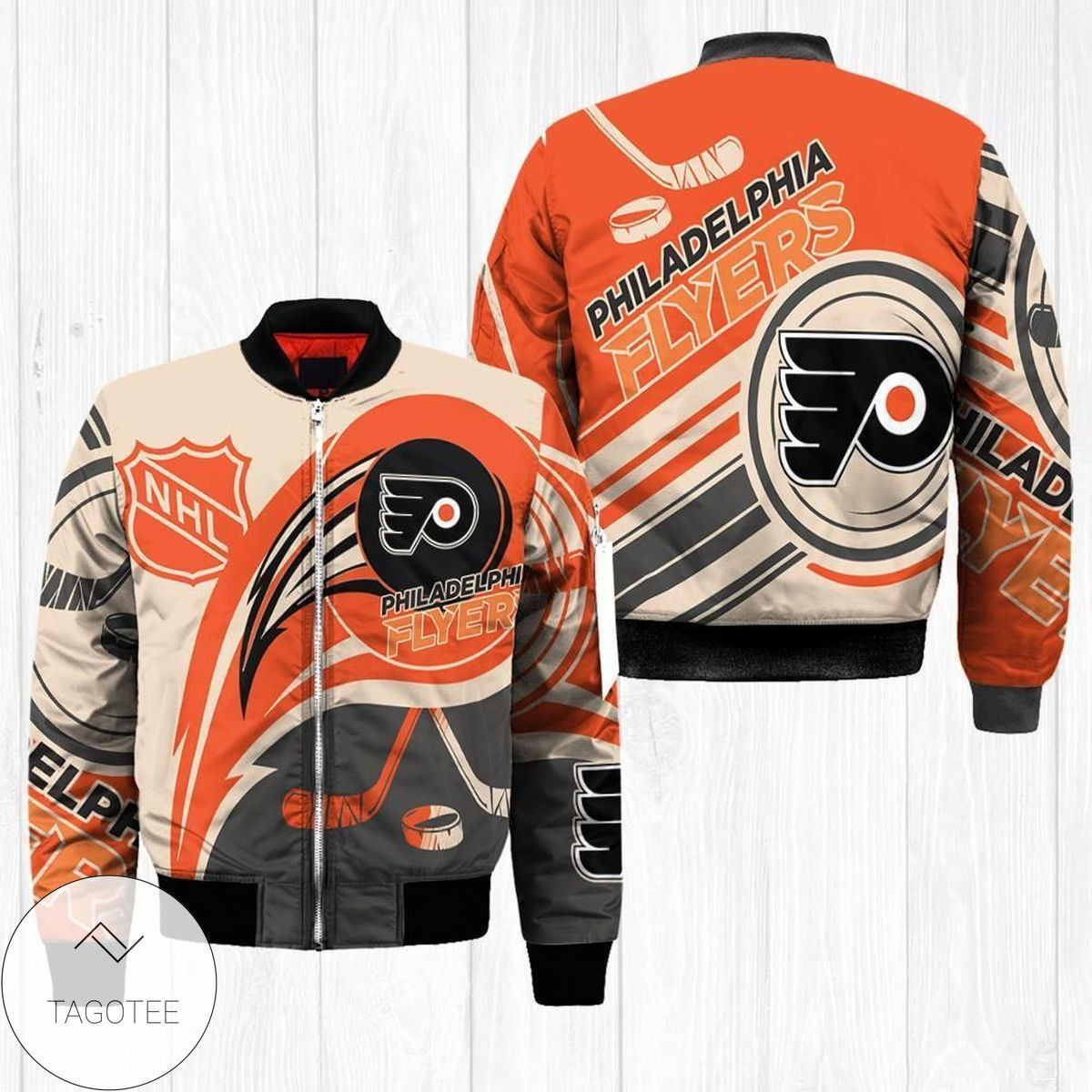 Philadelphia Flyers Orange Bomber Jacket