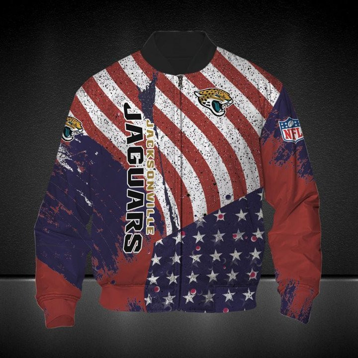 Jacksonville Jaguars America Flag Bomber Jacket