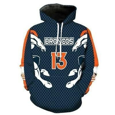 Denver Broncos Number 13 3D All Over Print Hoodie & Zip Hoodie