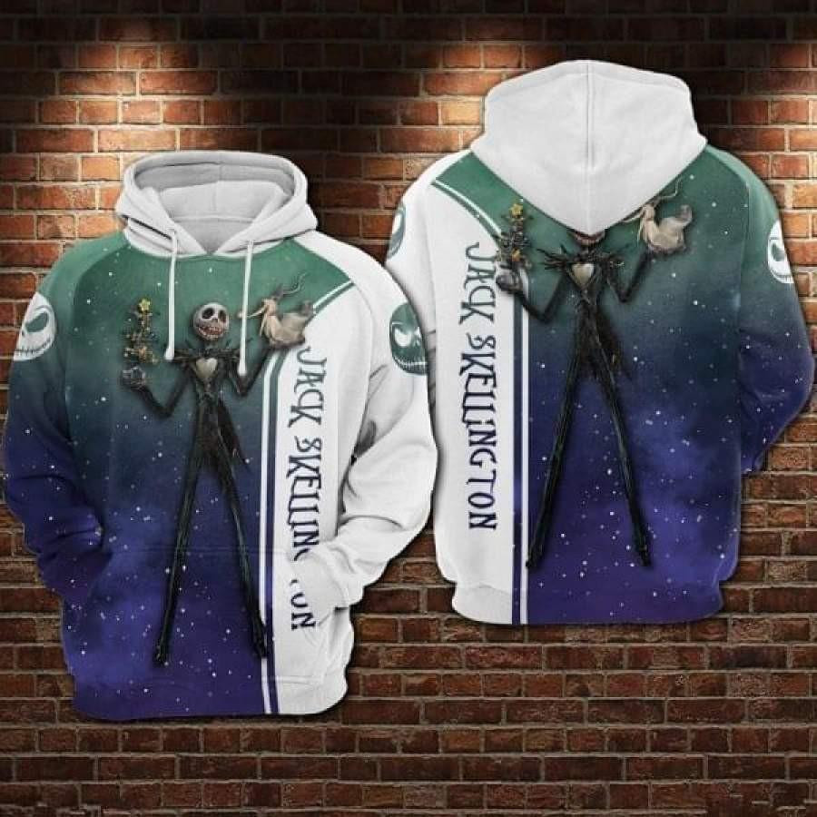 Jack Skellington Nightmare Before Christmas Galaxy All Over Print Hoodie 126