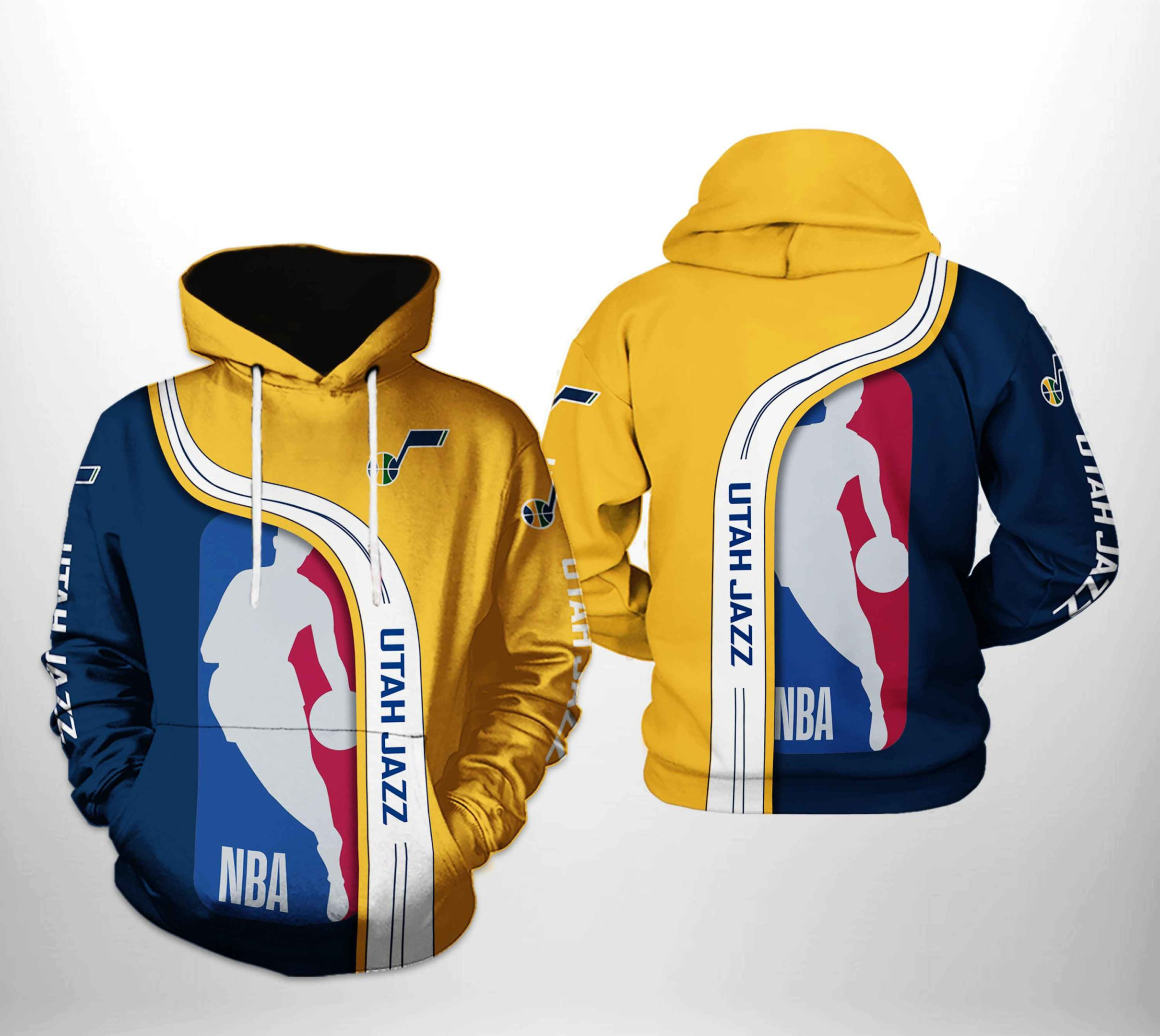 Utah Jazz Team 3D All Over Print Hoodie & Zip Hoodie
