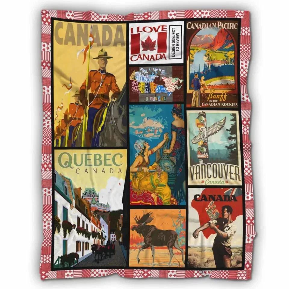 Canada Blanket  Culture Of Canada Fleece Sherpa Blanket