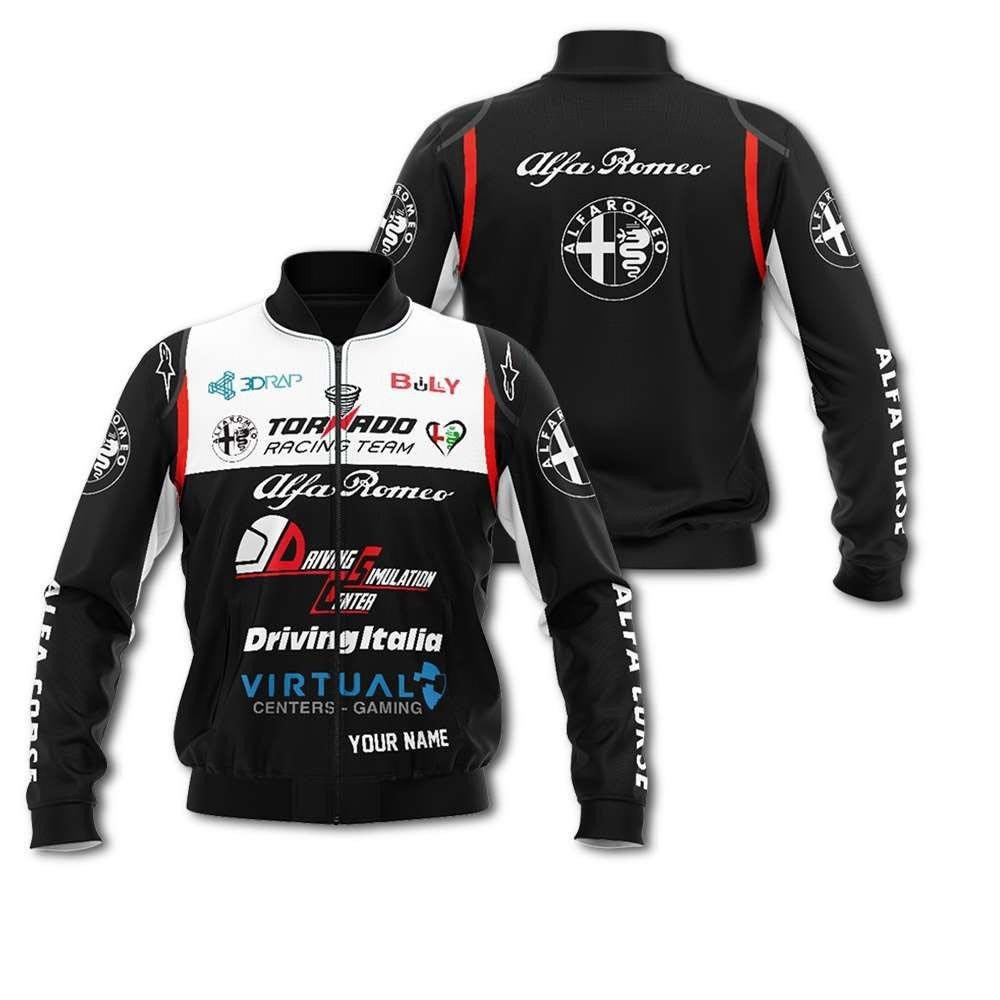 Personalized Alfa Romeo Tornado Racing Bomber Jacket 842