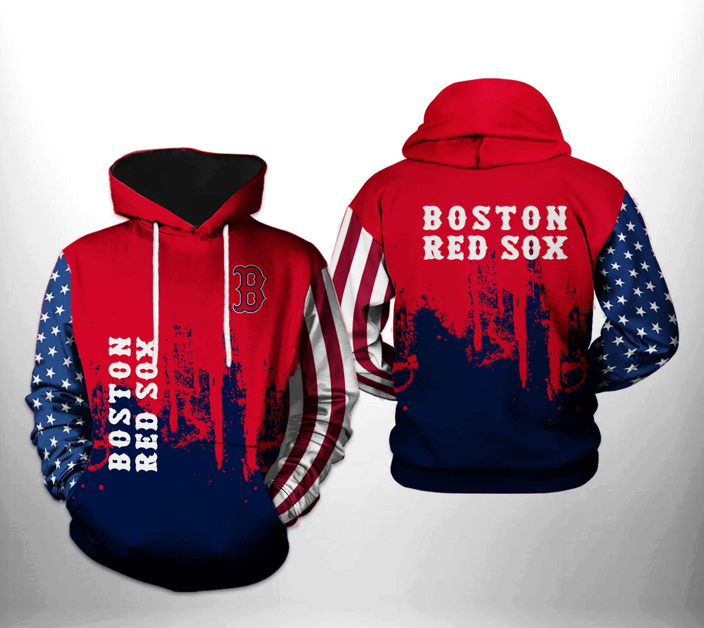 Boston Red Sox MLB Team US 3D All Over Print Hoodie & Zip Hoodie