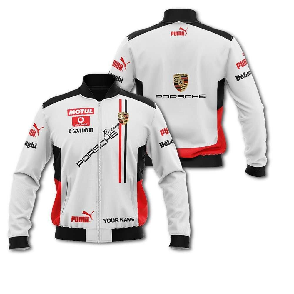 Personalized Porsche Racing Motul Canon Bomber Jacket 861