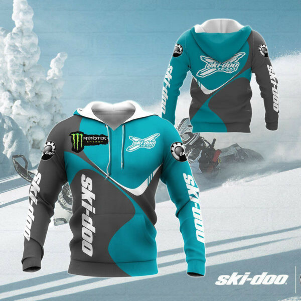Ski-doo Racing Team 7k774 3d Zip Hoodie Hoodie Ii0 2222
