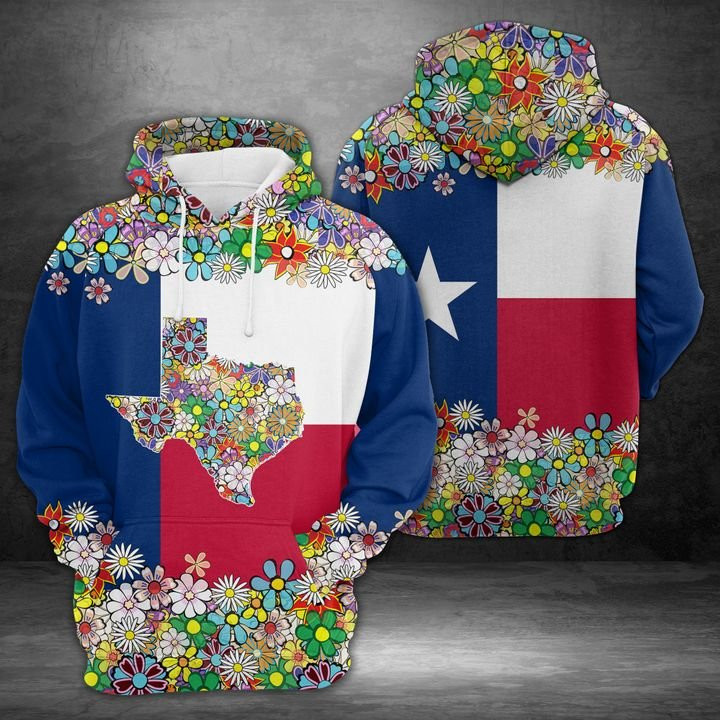 Texas Flower 3D All Over Print Hoodie & Zip Hoodie