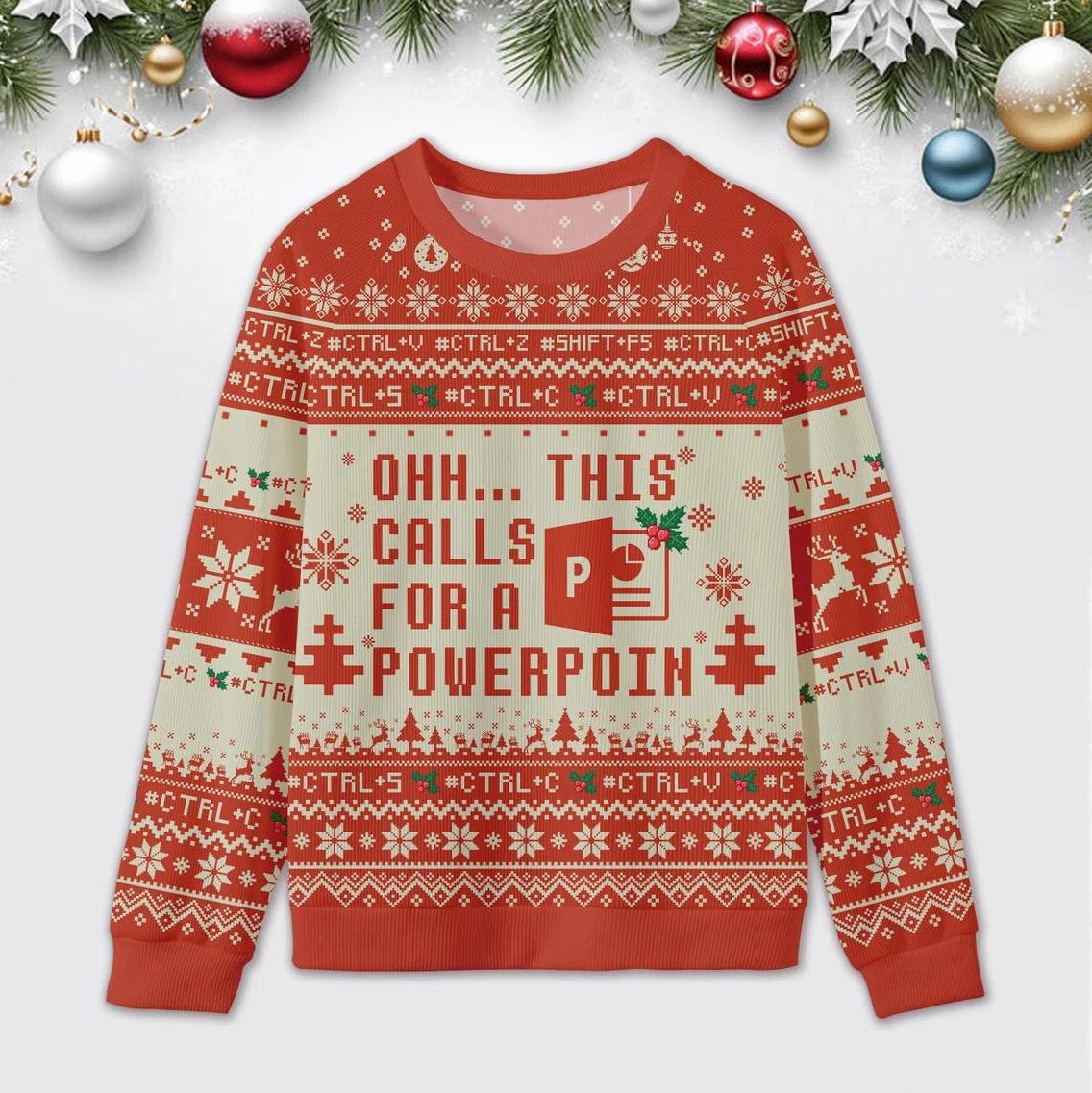 Ohh...This Calls for a Spreadsheet Ugly Christmas Sweater
