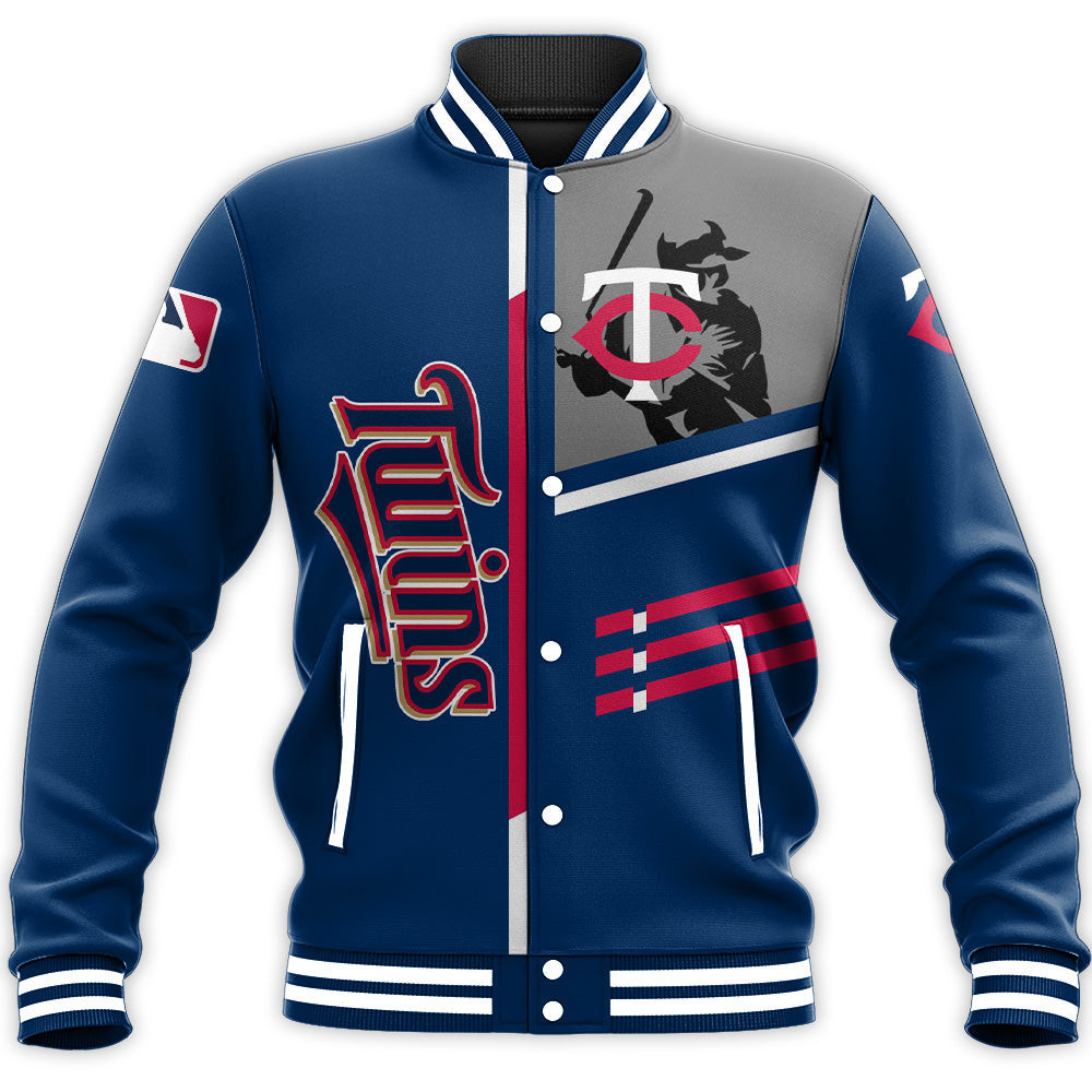 Minnesota Twins Custom Name Number Baseball Jacket V2