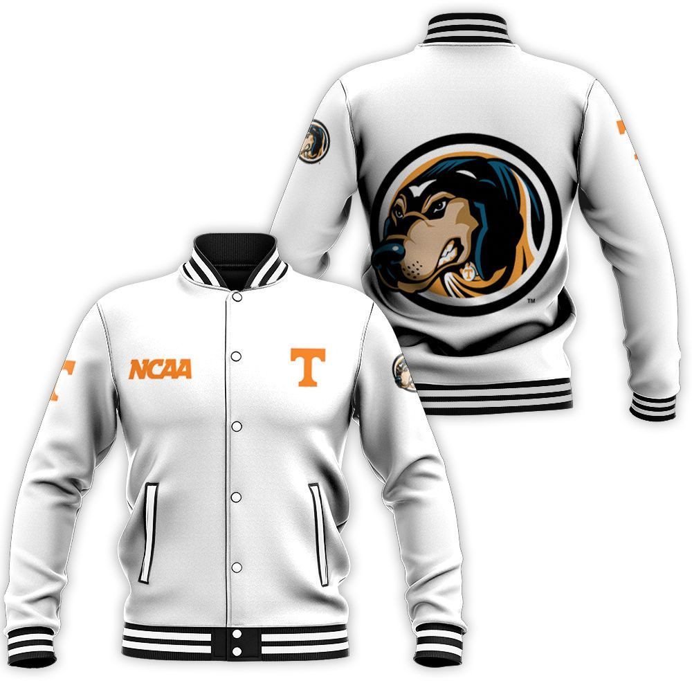 Tennessee Volunteers White Baseball Jacket